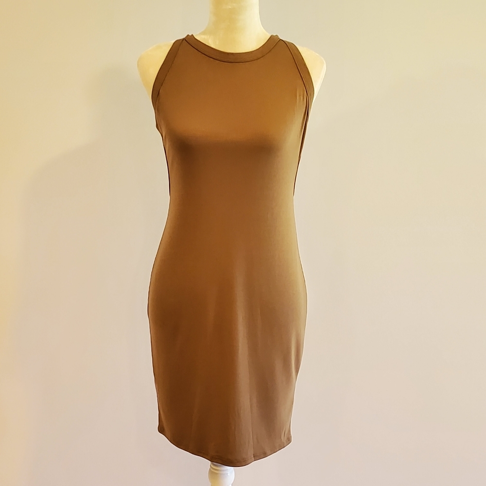 Lulu's Jersey Knit Stretchy Contour Dress Size L